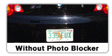 Anti photo license plate cover